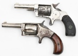 *Grouping of two spur trigger antique revolvers -
