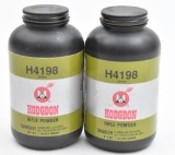 (2) Hodgdon H4198 rifle powder 1lb. containers each weighing approximately 1.150 lbs.