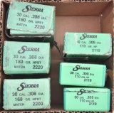 (6) Boxes Sierra 30 cal. bullets,