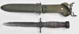 M4 unmarked bayonet in M891 scabbard.