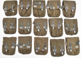 (15) East German canvas carrying pouches.