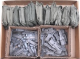 7.62 Nato military supplies to include 64 stripper clips, 29 mag-loader clips and 12 bandoliers