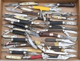 (34) folding knives, As Is condition.