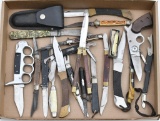 (20) Folding knives, As Is condition.