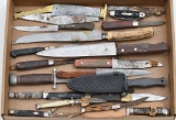 (22) Folding & fixed blades knives, As Is condition.