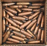 .50 BMG (50) pieces black painted tip bullets military pull outs.