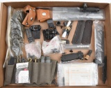 Large lot of assorted military firearm parts and components for 1911, M1 Garand, SKS,