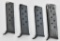 (4) Unmarked pistol magazines,