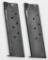 (2) Radom pistol magazines, one on