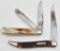 (2) Robeson Shuredge knives include