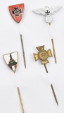 Lot of (4) German Veterans stick pins.