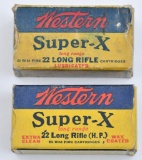 (2) Boxes Western Super-X .22 LR ammunition,