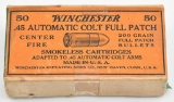 .45 Automatic Colt ammunition two piece