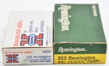 .222 Remington ammunition (2) boxes,