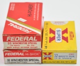 .32 Win. Spl. ammunition (3) boxes,