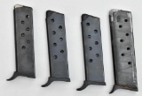 (4) Unmarked pistol magazines,