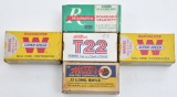 Vintage .22 LR ammunition (5) boxes,