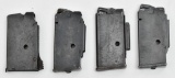 (4) Unmarked steel body .22 LR rifle magazines.