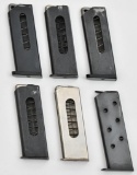 (6) Assorted steel body .25 auto (6.35mm) pistol