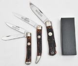 Queen Cutlery folding knives Models 20, 31 and 19.