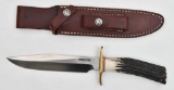 Randall #7 fixed blade stag handle knife.