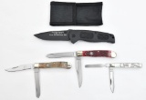 (4) Smith & Wesson folding knives to include