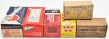 .30 Carbine ammunition (6) boxes.