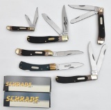 (6) Schrade Old Timer folding knives to include