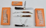 (4) Marbles folding knives, one has box, other