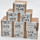 7.62x51mm Nato ammunition (9) boxes