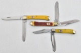 (3) Kissing Crane folding knives to include