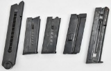 Lot of (5) .22 LR pistol magazines.