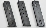 Lot of (3) Smith & Wesson pistol magazines.