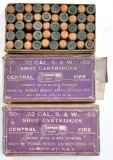 Antique .32 S&W shot ammunition (2) two piece