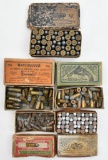 Assorted lot of antique ammunition in boxes