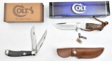 (2) Colt boxed folding blade knives