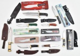 (8) Chipaway Cutlery large fixed blade knives.