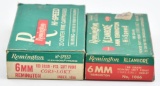 Vinatge 6mm Remington ammunition (2) boxes