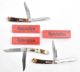 (3) Boxed Limited Edition Remington 2016 folding