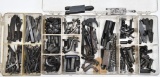 Lot of used firearm components in two plastic