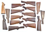 (16) Assorted wooden butt stocks.