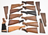 (16) Assorted wooden butt stocks in assorted