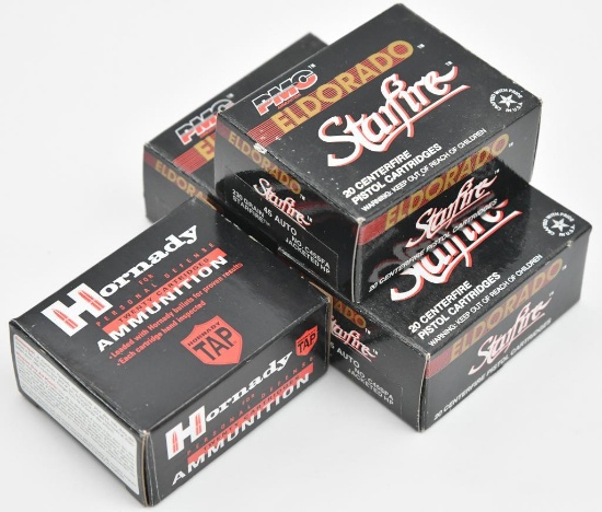 .45 automatic ammunition (4) boxes total.