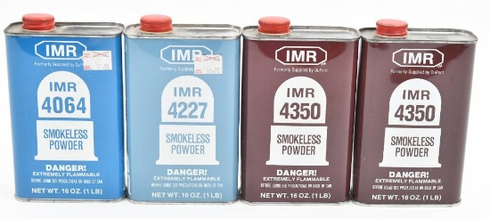 (4) Containers of IMR smokeless gun powder,