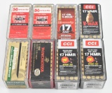 17 HMR ammunition (8) boxes total.