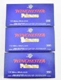 (3) Boxes Winchester primers WSR for small rifle