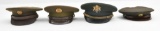 WWII & Post US Army NCO and officer visor hats