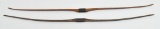 2 Vintage longbows, one is York Woodcraft Eq.,