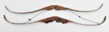 2 Vintage recurve bows, Indian Archery