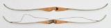 2 Vintage semi recurve bows, both are Bear Cub,